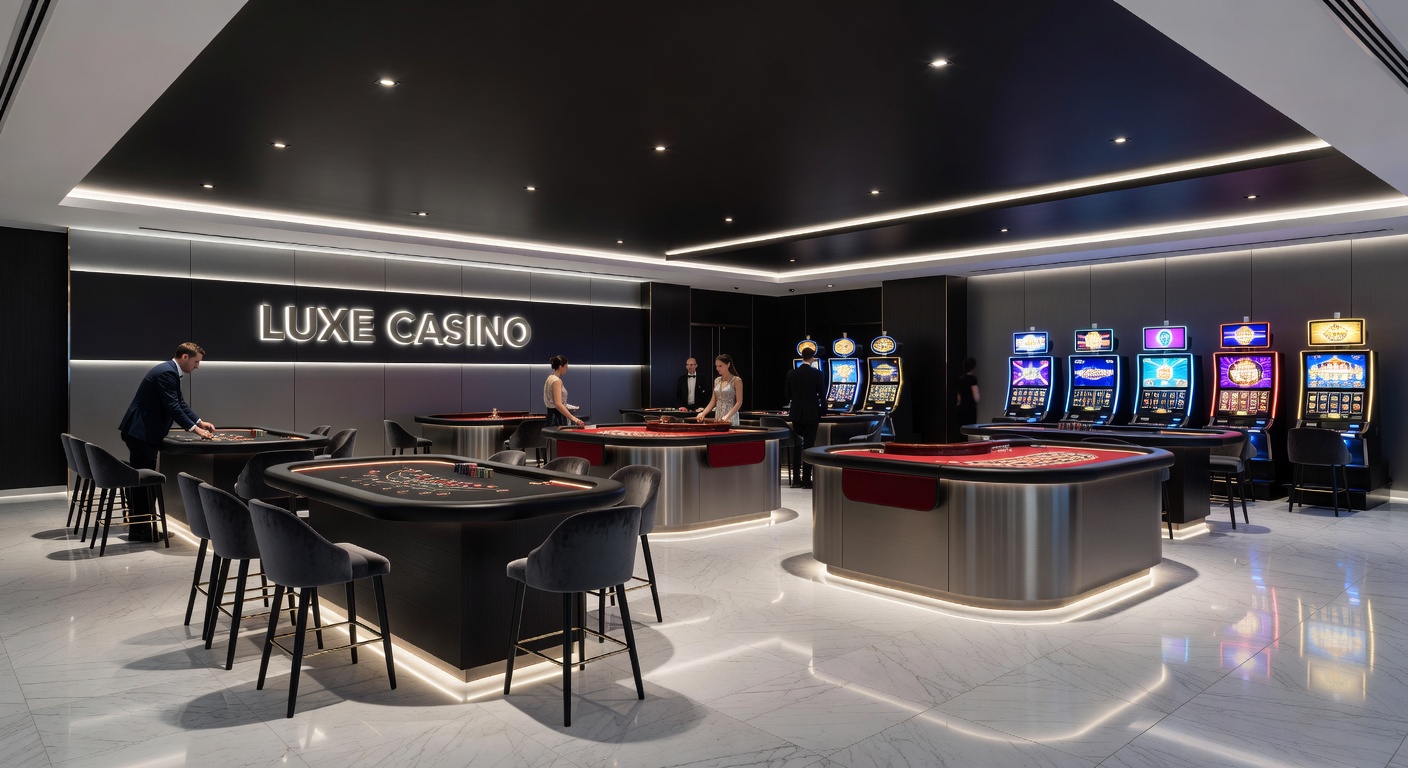 Interior of a luxury casino VIP lounge with elegant seating, gaming tables, and panoramic windows overlooking scenic views