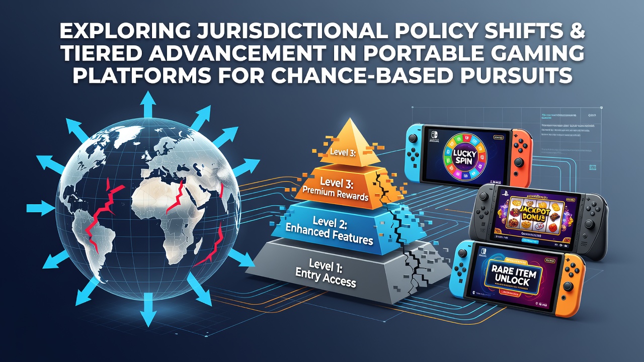Illustration of policy documents and mobile gaming interfaces intersecting