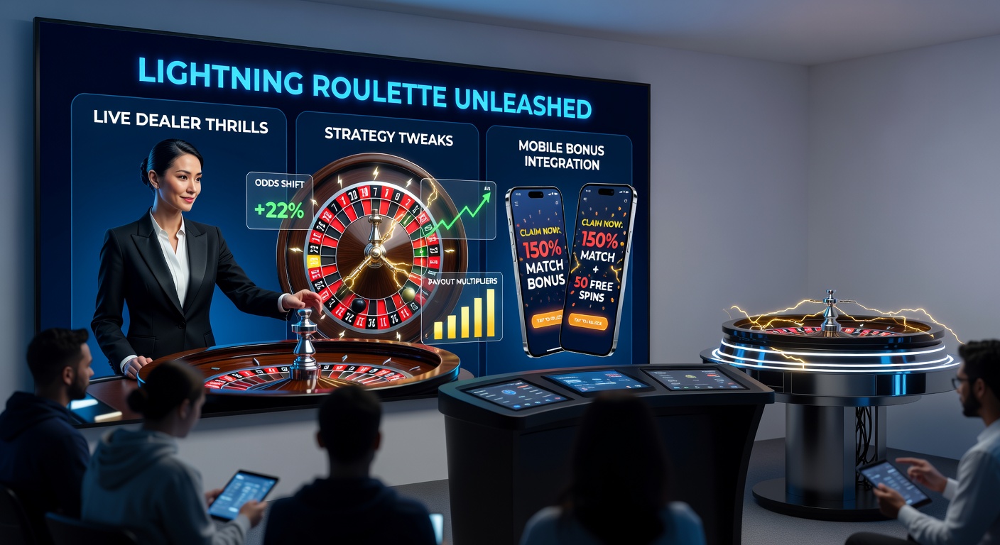 Mobile screen showing Lightning Roulette with bonus integration, multipliers active, and seamless touch controls