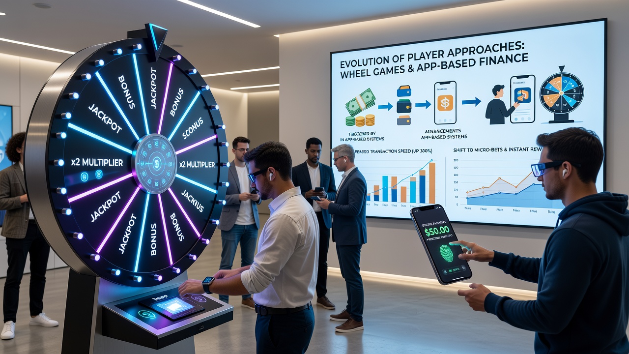 Mobile app interface displaying roulette wheel alongside instant payment confirmation screen